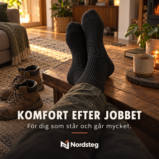 Nordsteg Pro – Stötdämpande arbetsstrumpor